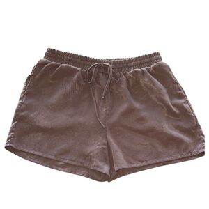 Harlowe & Graham Brown 3” Sleep Shorts Elastic Drawstring Waistband Sz M